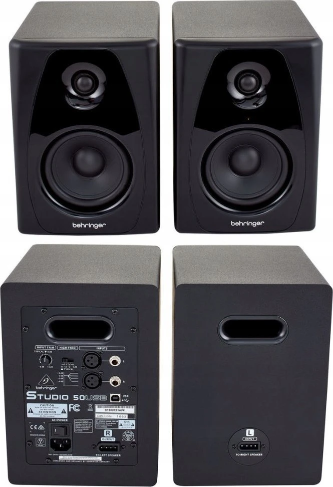 Kompiuterio kolonėlės Behringer STUDIO 50USB garso kolonėlė 2 krypčių Juoda Vielinis 150 W
