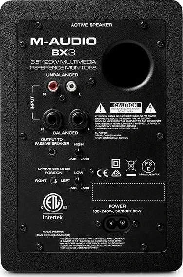 Garso kolonėlė  M-AUDIO BX3 ,  2 vnt. Juodos spalvos