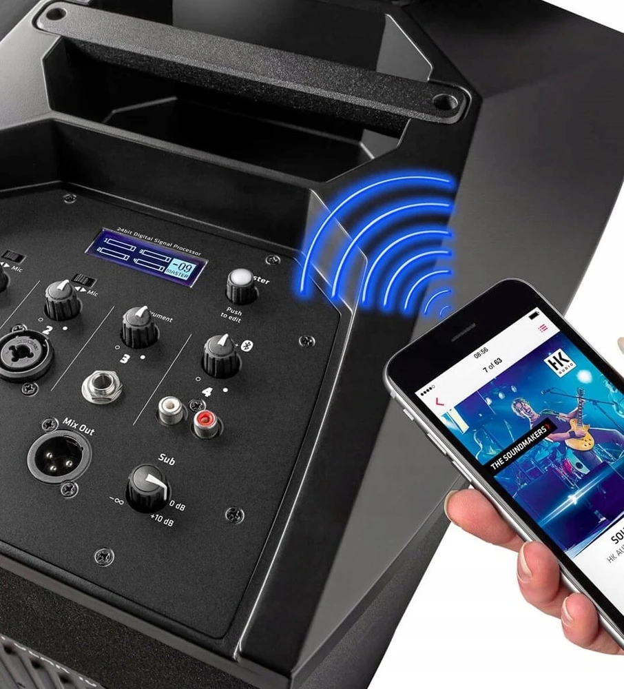 HK Audio Polar 10 MK2 - koloninė garsiakalbių sistema, juoda
