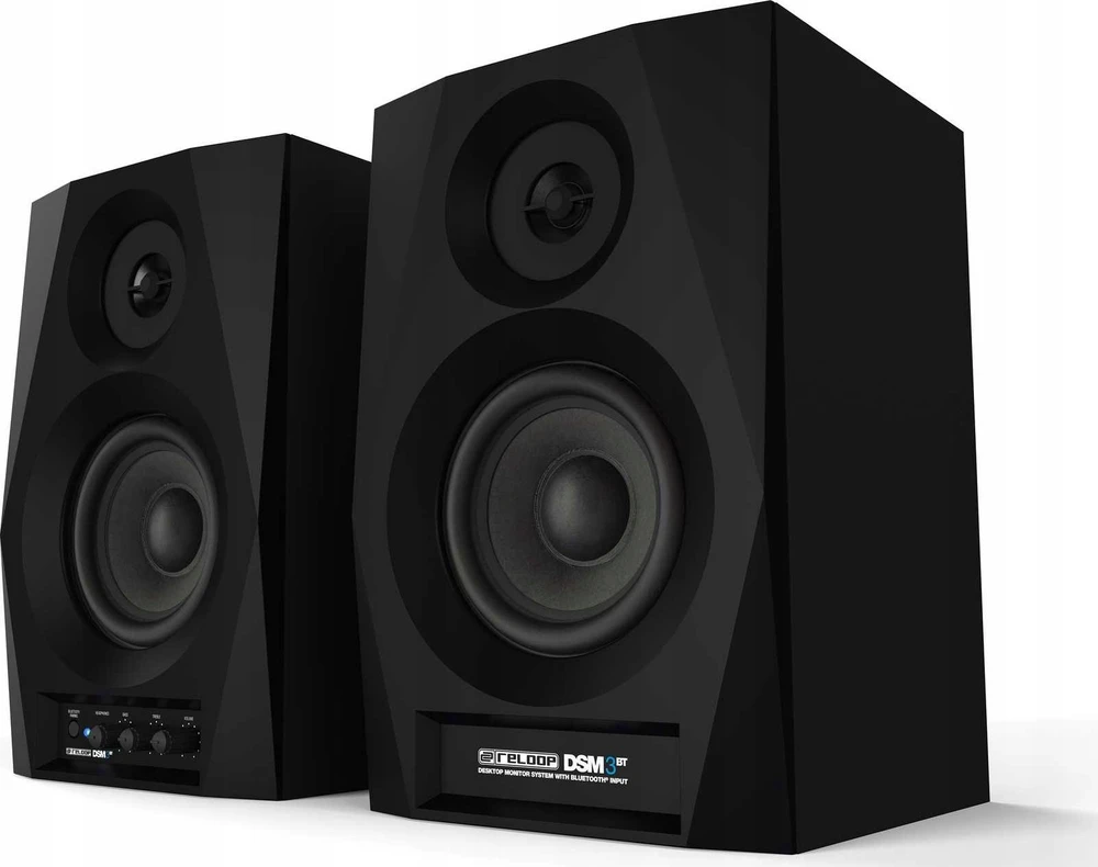 Reloop DSM-3 BT kolonėlės, Juodos spalvos