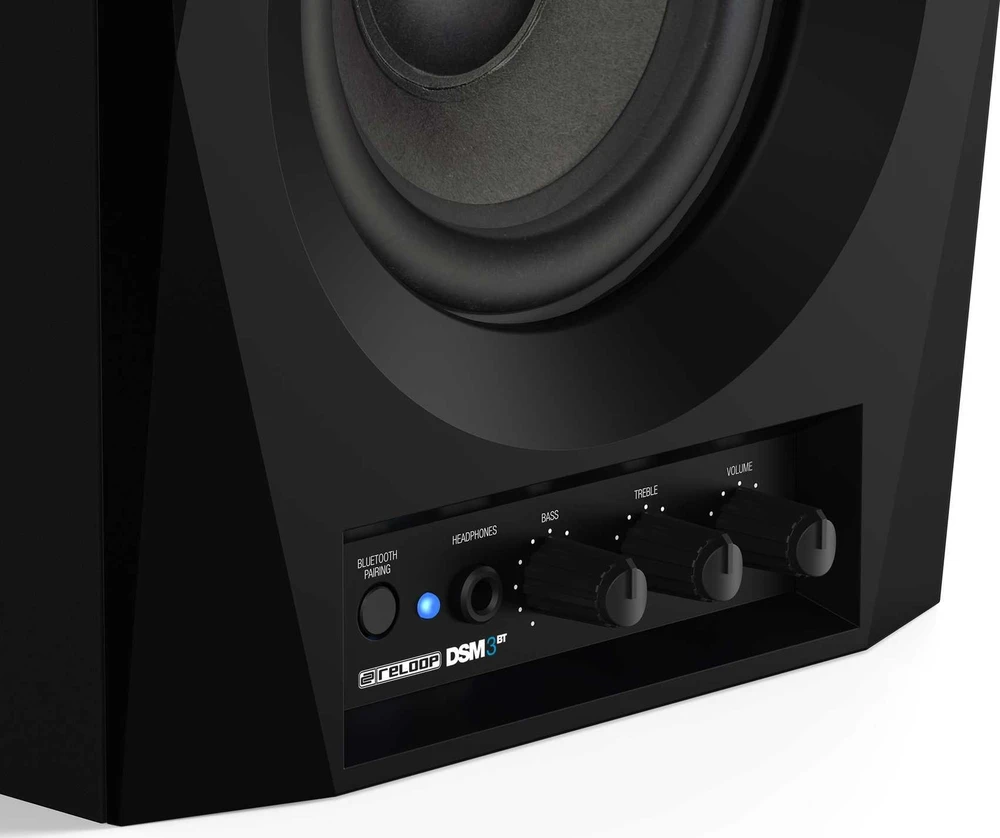 Reloop DSM-3 BT kolonėlės, Juodos spalvos
