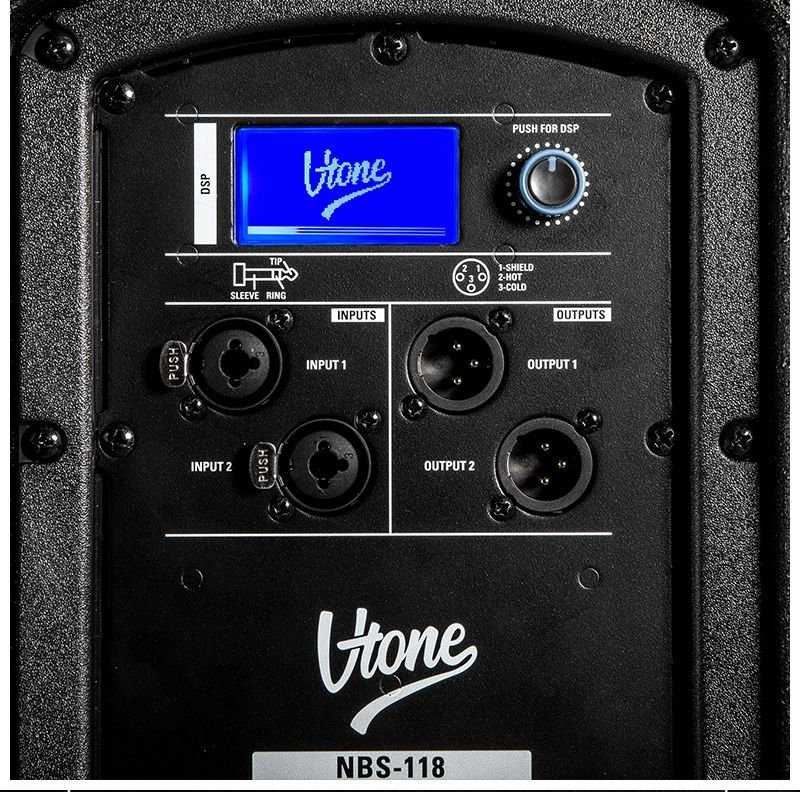 Kompiuterio kolonėlės V-TONE NBS-118 aktyvusis žemų dažnių garsiakalbis, 18"