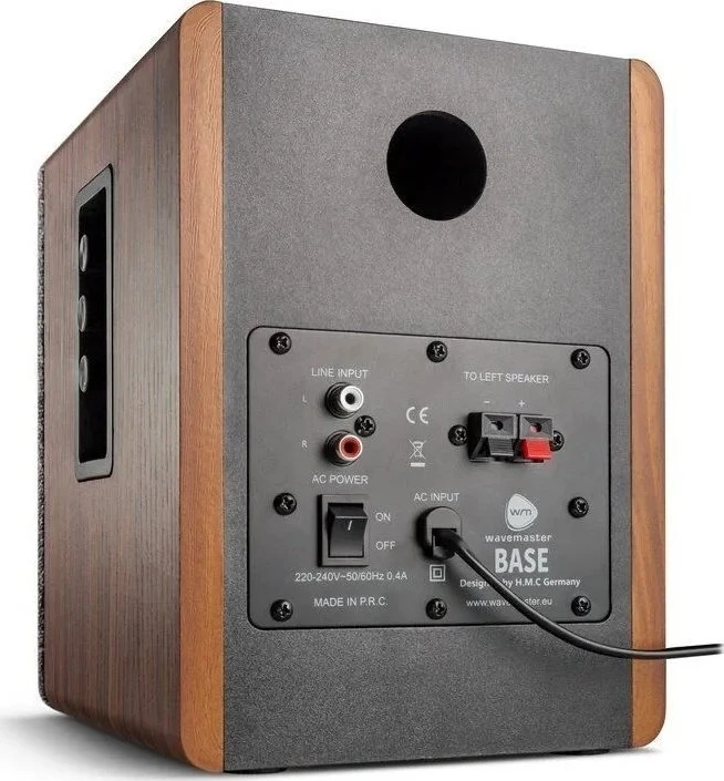 Kompiuterio kolonėlės Kolumna Wavemaster BASE 2.0 Bluetooth wood/pilka retail