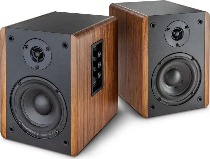 Kompiuterio kolonėlės Kolumna Wavemaster BASE 2.0 Bluetooth wood/pilka retail