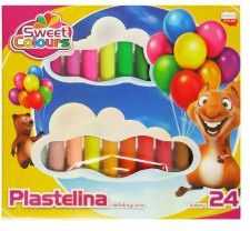 Koma-Plast Apvalus minkštas netoksiškas plastilinas 24 spalvos