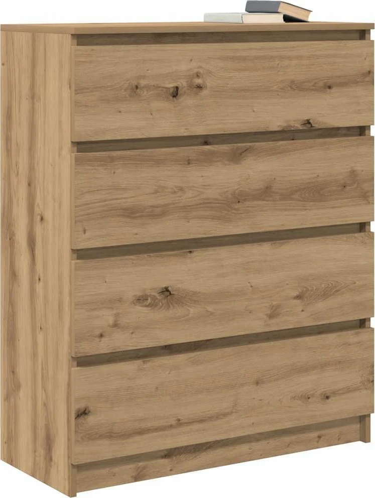 indauja Artisan ąžuolas 80x35x99 cm inžinerinė mediena