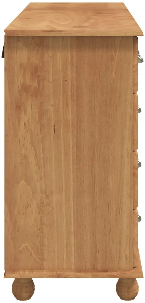 Komoda ASKIM Ruda 79 x 40 x 133,5 cm Kietos pušies mediena