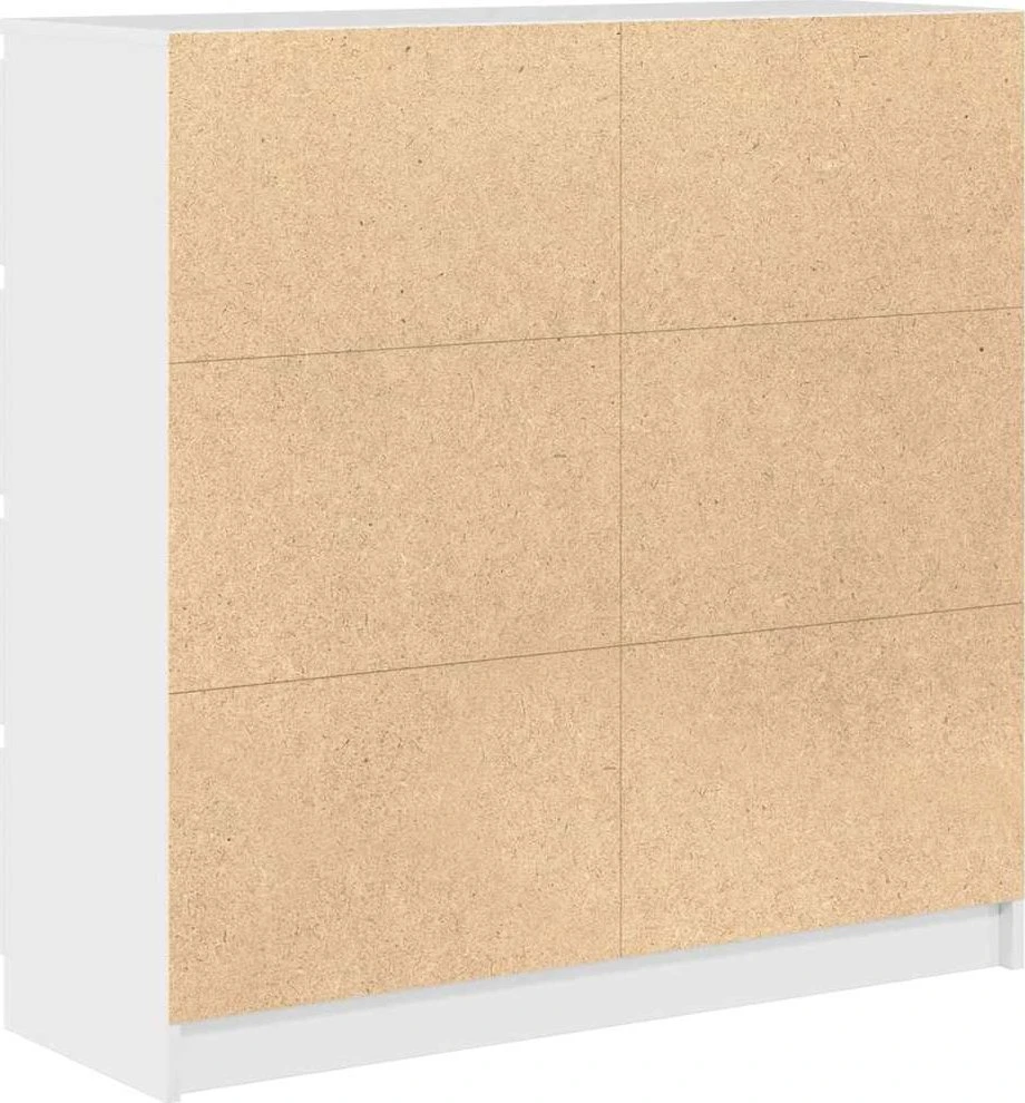 Šoninė spintelė, baltos spalvos, 100x35x99 cm, apdirbta mediena