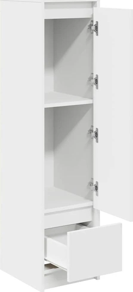 Komoda, baltos spalvos, 29,5x34x119,5 cm apdirbta mediena