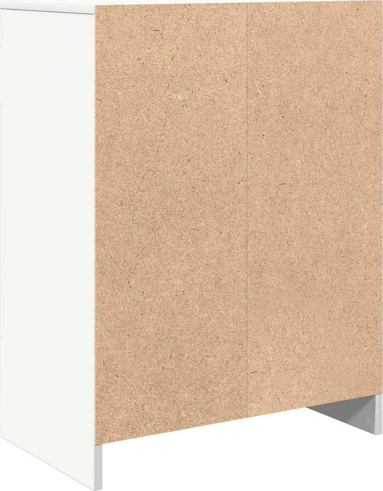 Šoninė spintelė, baltos spalvos, 57x34x76 cm, apdirbta mediena