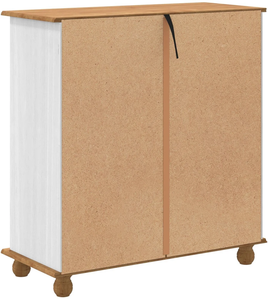 Komoda ASKIM Balta 91 x 40 x 95,5 cm Kietos pušies mediena
