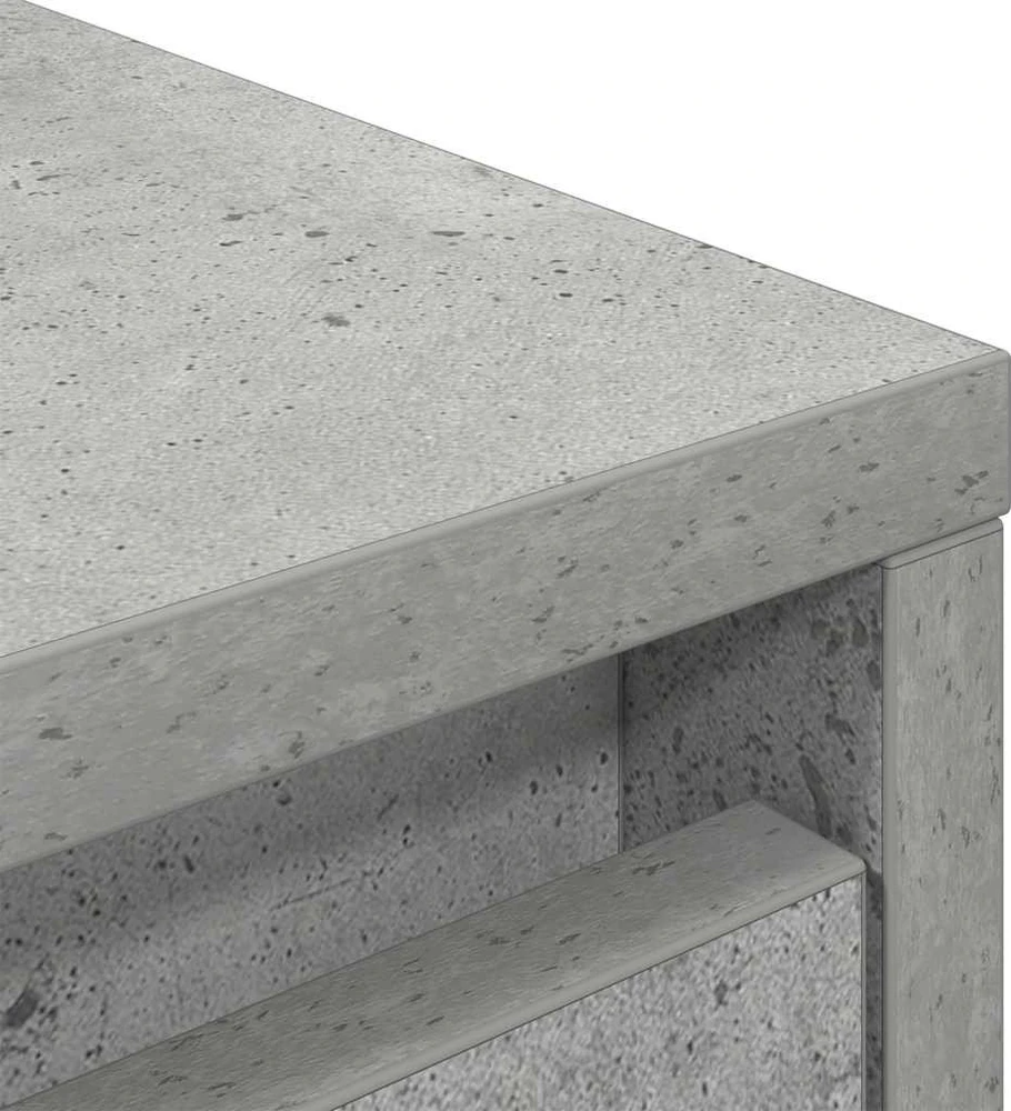 Komoda, betono pilkos spalvos 29,5x34x119,5 cm apdirbta mediena