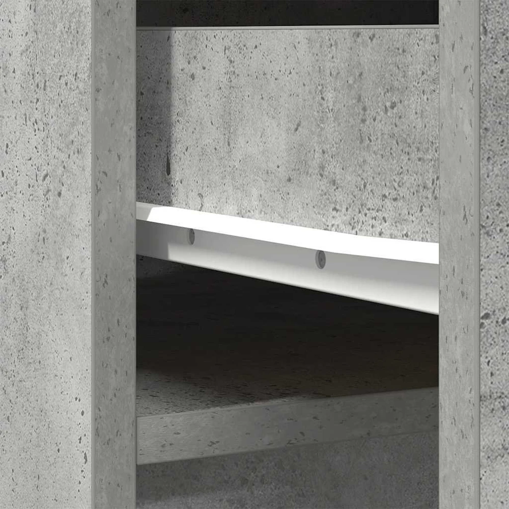 Komoda, betono pilkos spalvos, 37,5x35x180 cm apdirbta mediena