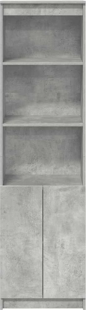 Komoda, betono pilkos spalvos, 50x35x180 cm apdirbta mediena