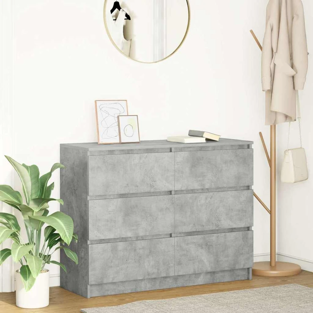 indauja Betonas Pilkas 100x35x76 cm Inžinierinė mediena
