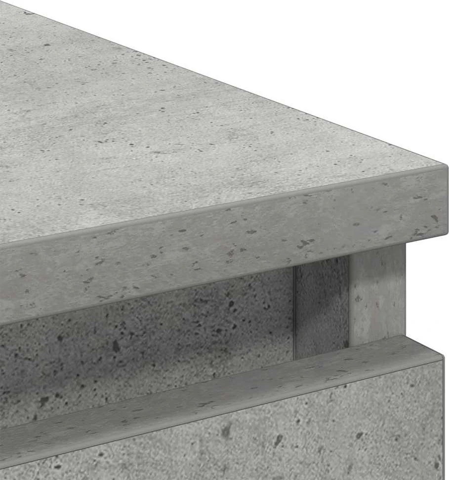 Šoninė spintelė, betono pilka, 100x35x99 cm, apdirbta mediena