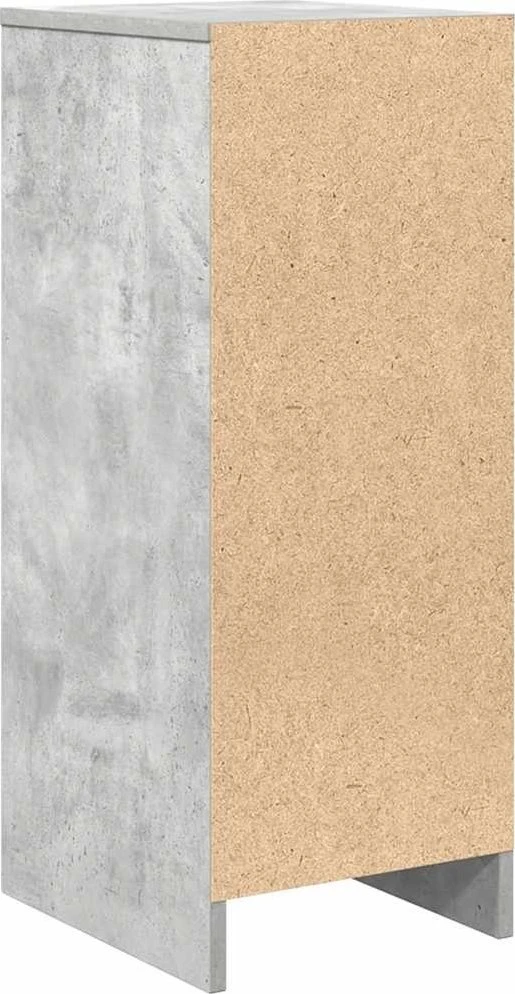 Šoninė spintelė, betono pilka, 29,5x34x76 cm, apdirbta mediena