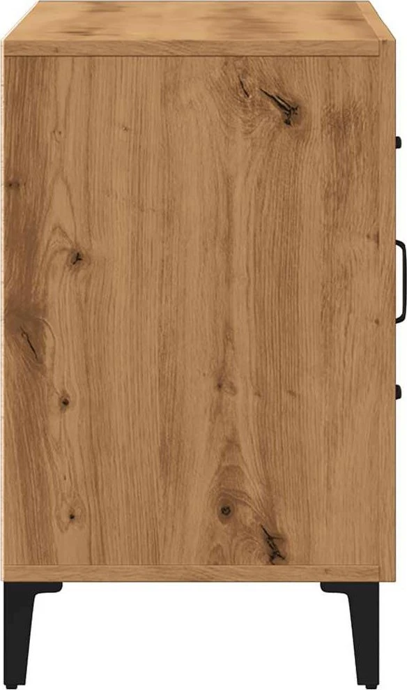 Šoninė spintelė, artisano ąžuolo, 100x36x60cm, apdirbta mediena