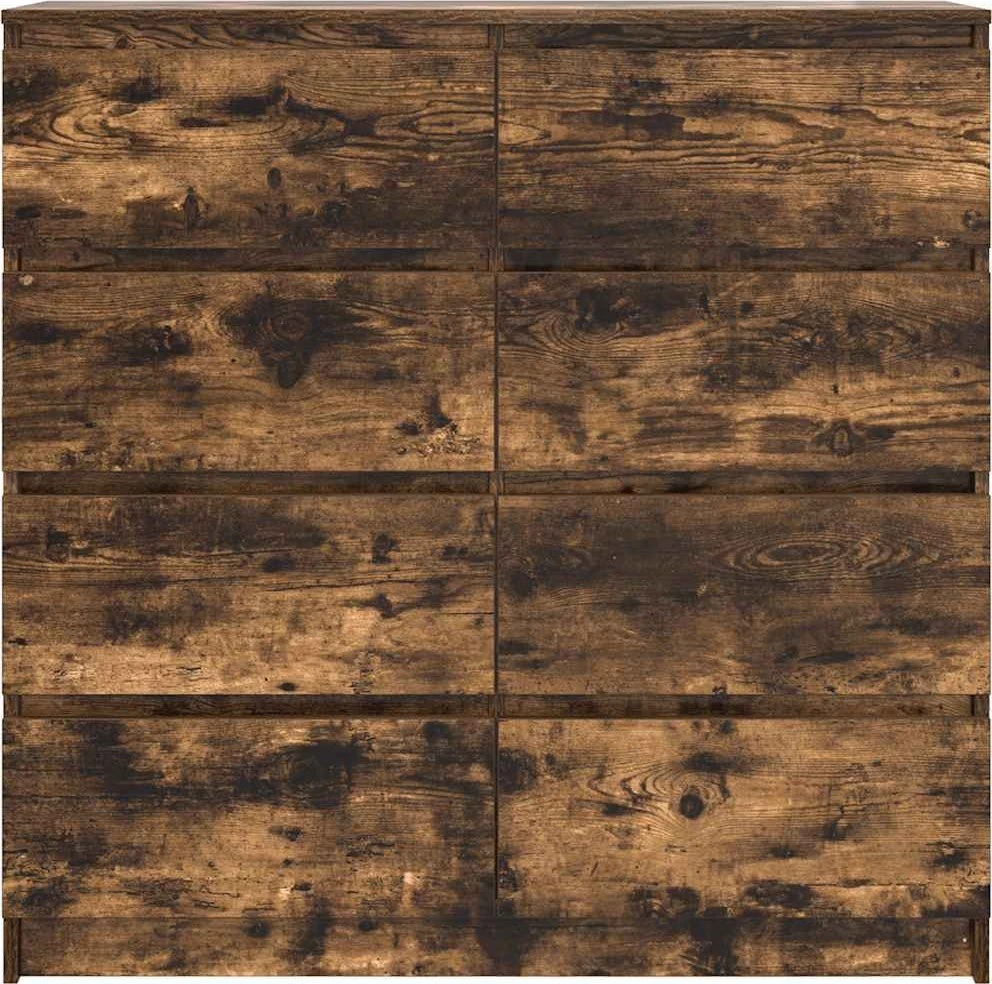 Šoninė spintelė, dūminio ąžuolo, 100x35x99 cm, apdirbta mediena