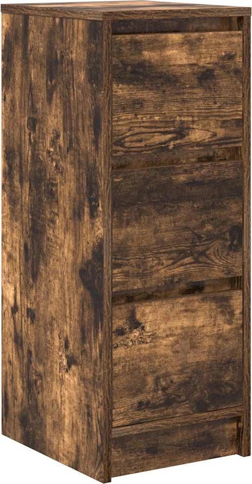 Šoninė spintelė, dūminio ąžuolo, 29,5x34x76cm, apdirbta mediena