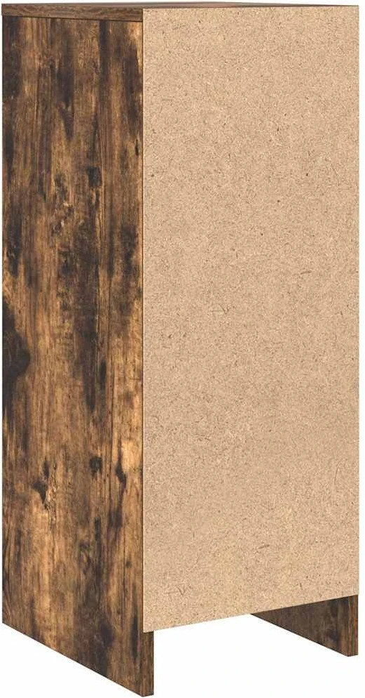 Šoninė spintelė, dūminio ąžuolo, 29,5x34x76cm, apdirbta mediena