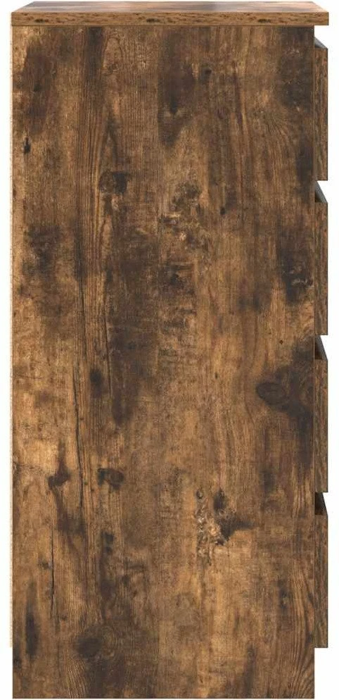 Šoninė spintelė, dūminio ąžuolo, 37,5x35x76cm, apdirbta mediena