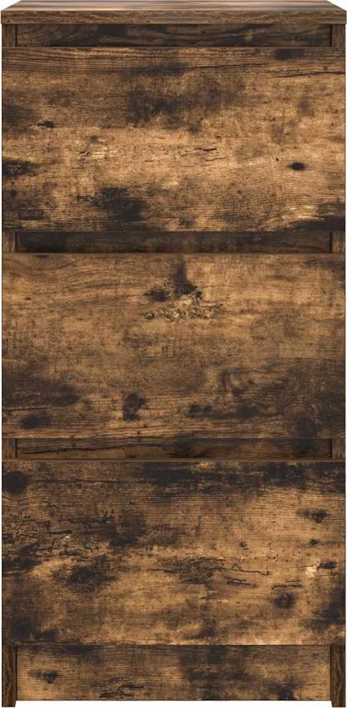 Šoninė spintelė, dūminio ąžuolo, 37,5x35x76cm, apdirbta mediena