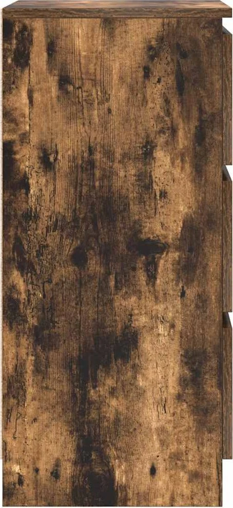 Šoninė spintelė, dūminio ąžuolo, 37,5x35x76cm, apdirbta mediena