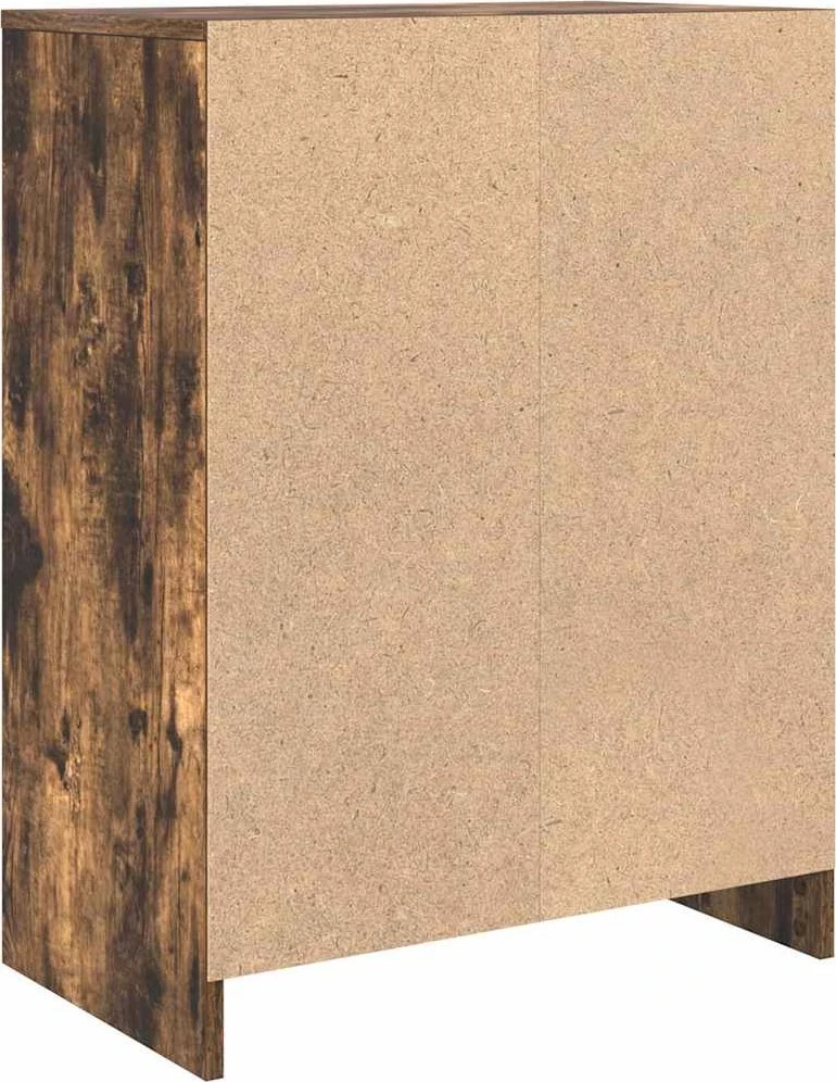 Šoninė spintelė, dūminio ąžuolo, 57x34x76 cm, apdirbta mediena