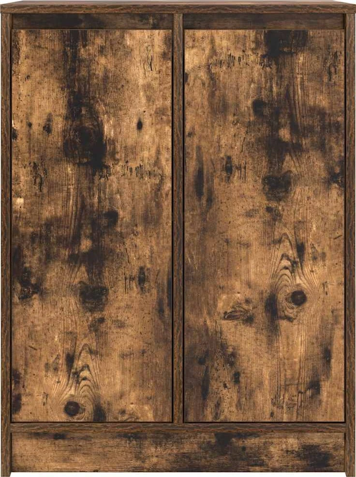 Šoninė spintelė, dūminio ąžuolo, 57x34x76 cm, apdirbta mediena