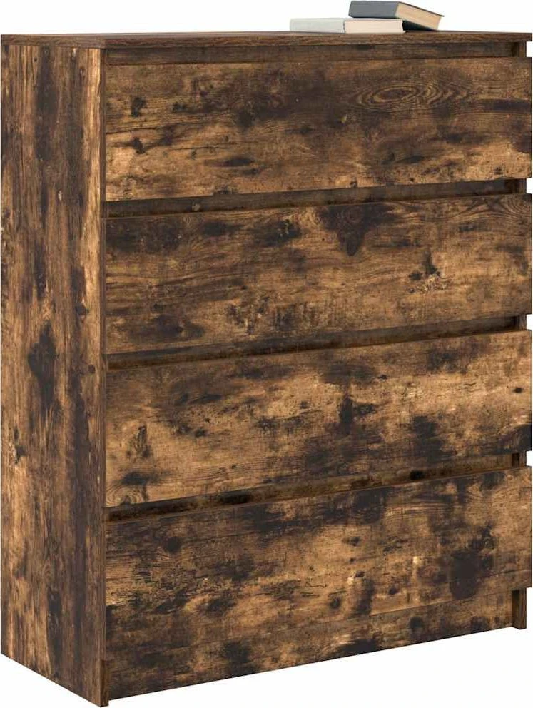 indauja rūkytas ąžuolas 80x35x99 cm inžinerinė mediena