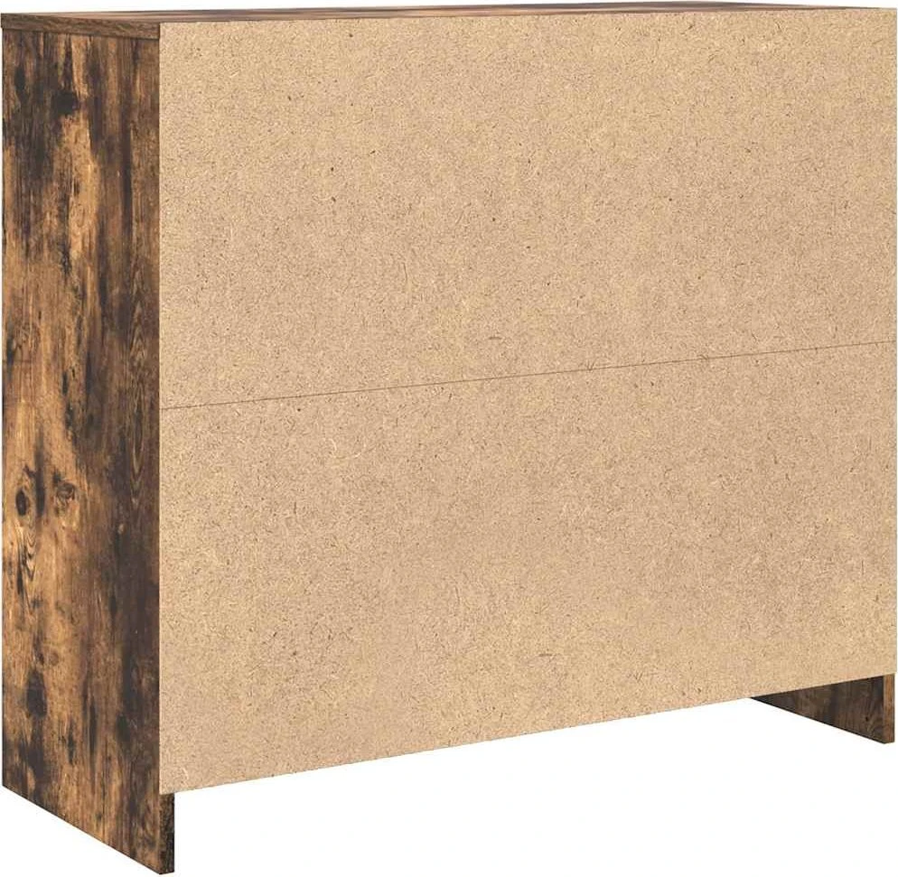 Šoninė spintelė, dūminio ąžuolo, 85x34x76 cm, apdirbta mediena