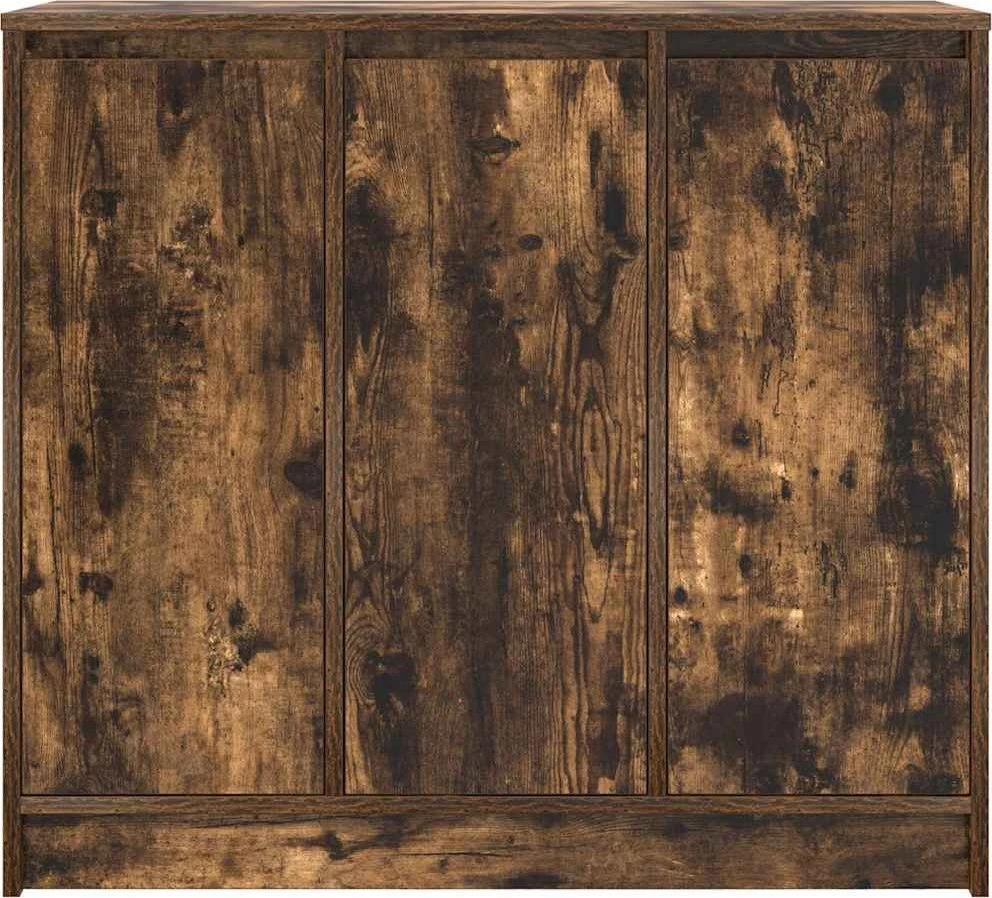 Šoninė spintelė, dūminio ąžuolo, 85x34x76 cm, apdirbta mediena
