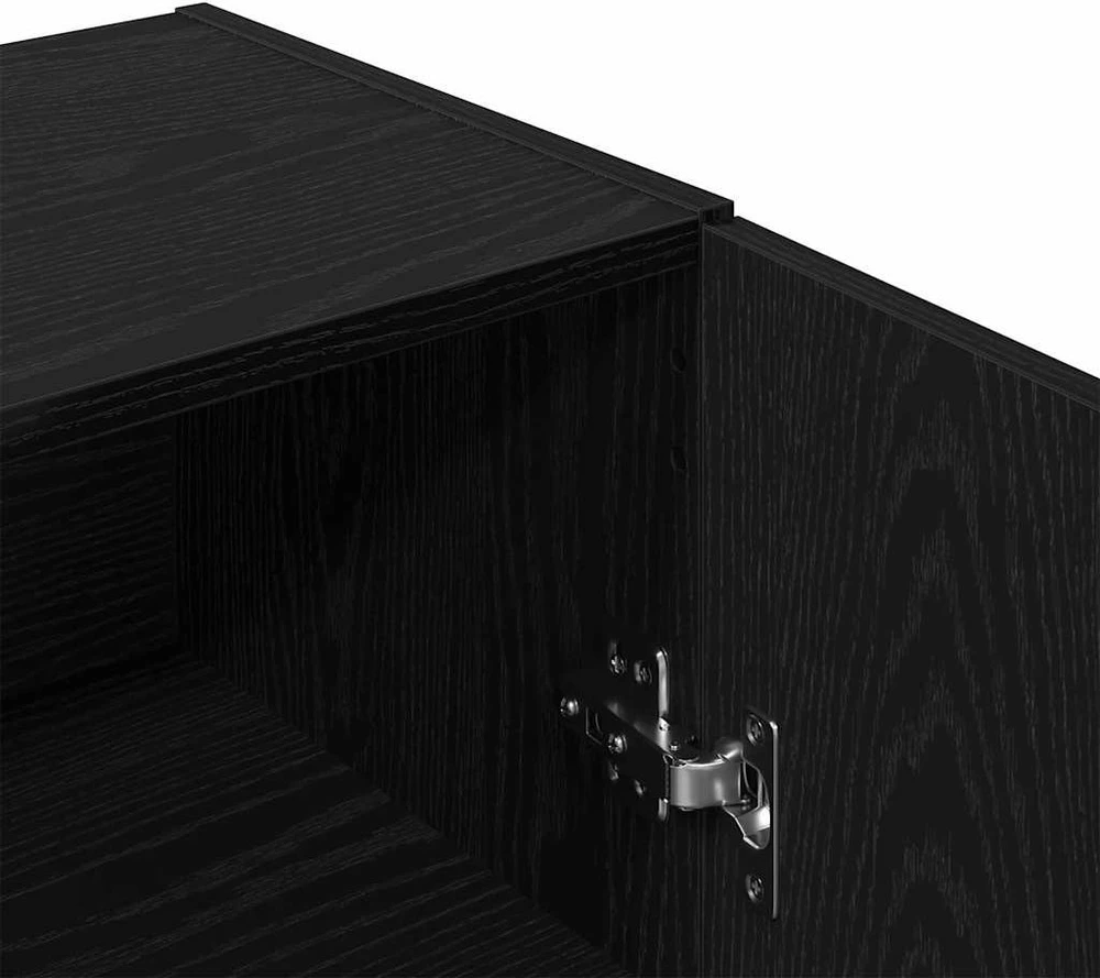 Indauja, juodo ąžuolo spalvos, 100x36x60cm, inžinerinė mediena