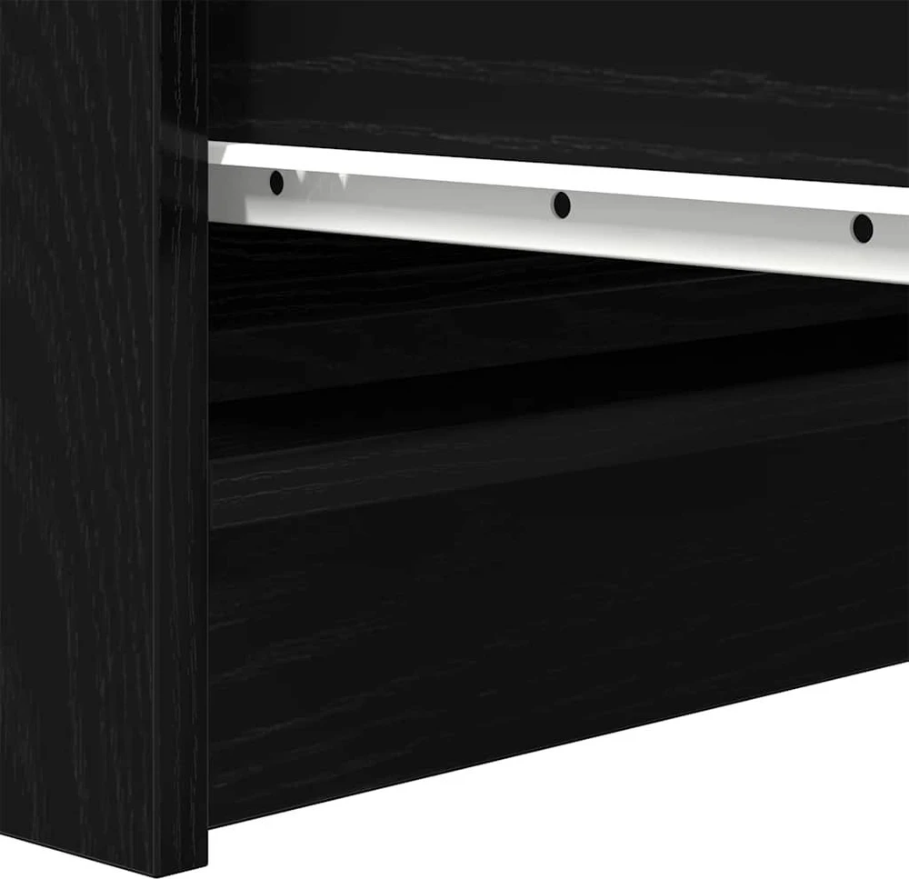indauja juodas ąžuolas 100x35x99 cm apdirbta mediena