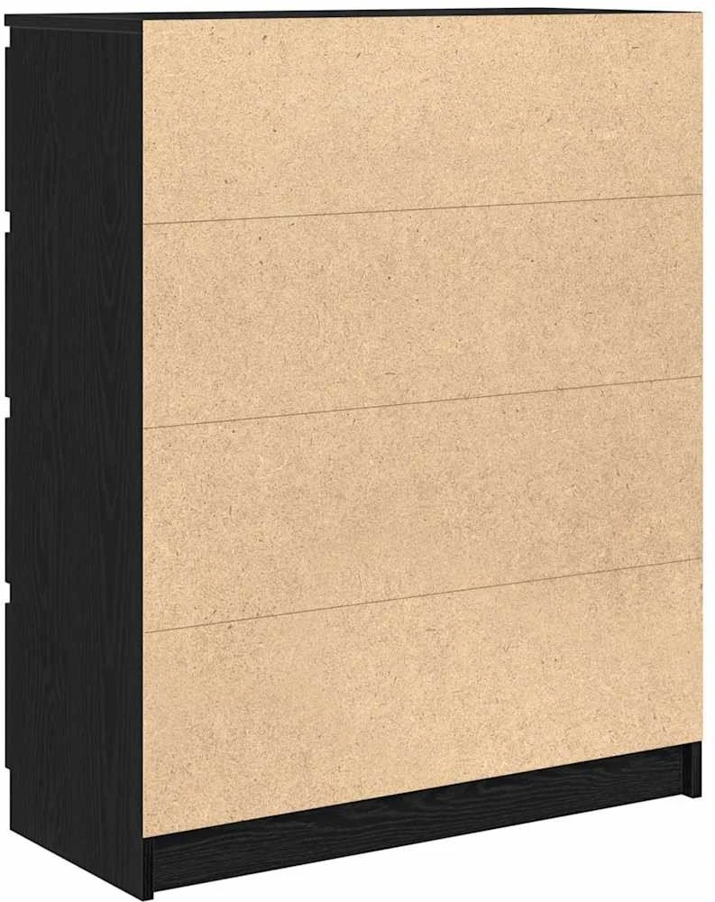 indauja juodas ąžuolas 80x35x99 cm inžinerinė mediena