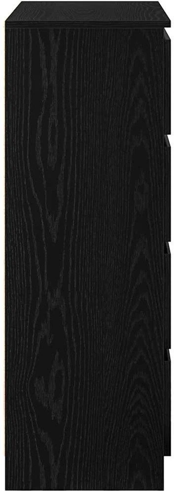 indauja juodas ąžuolas 80x35x99 cm inžinerinė mediena