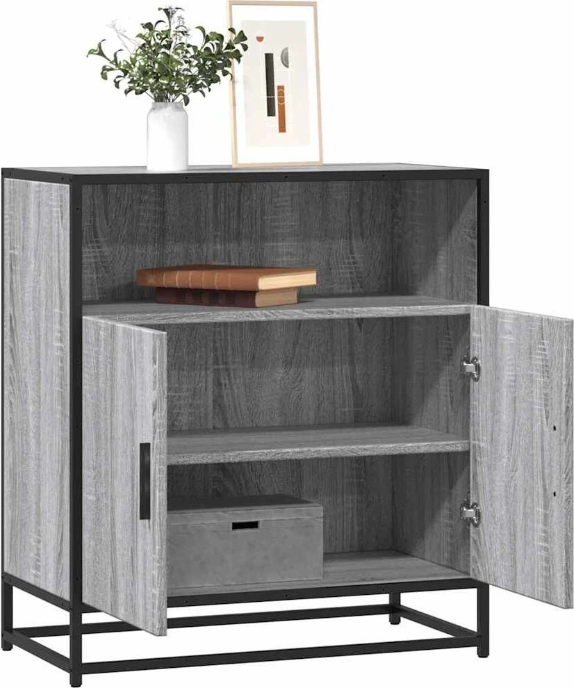 indauja Pilka Sonoma 68x35x76 cm Inžinierinė mediena
