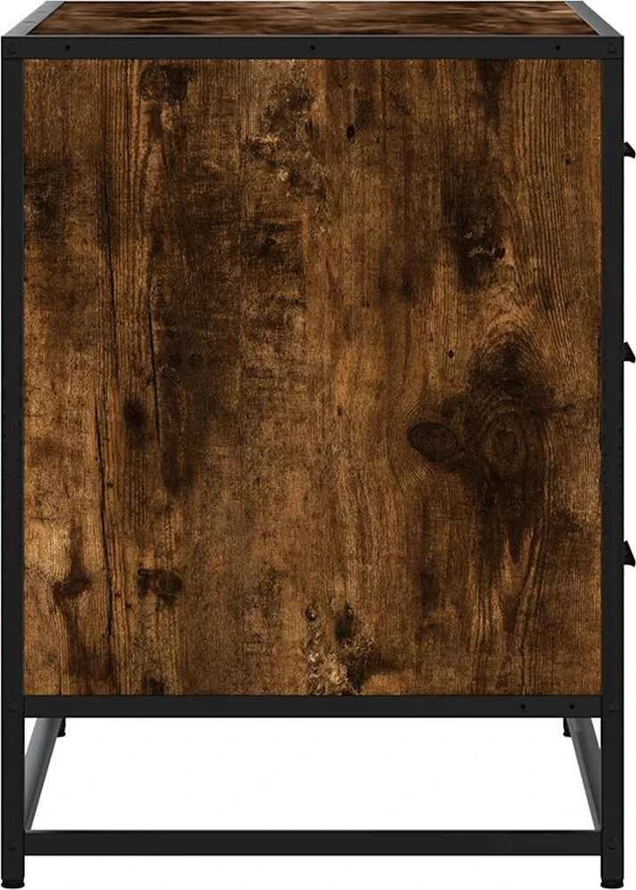 Stalčių spintelė Rūkytas ąžuolas 70x41x56 cm Inžinerinė mediena