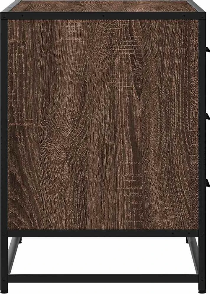 Stalčių spintelė Rudas ąžuolas 70x41x56 cm Inžinerinė mediena