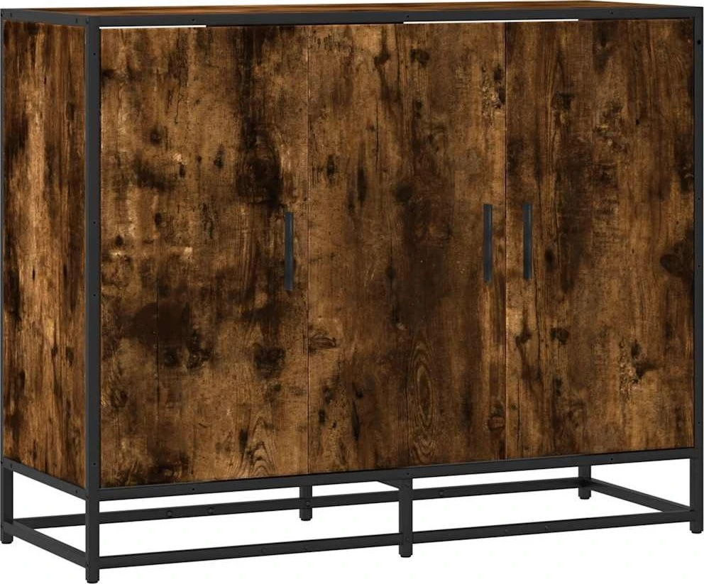 indauja rūkytas ąžuolas 94x35x76 cm inžinerinė mediena