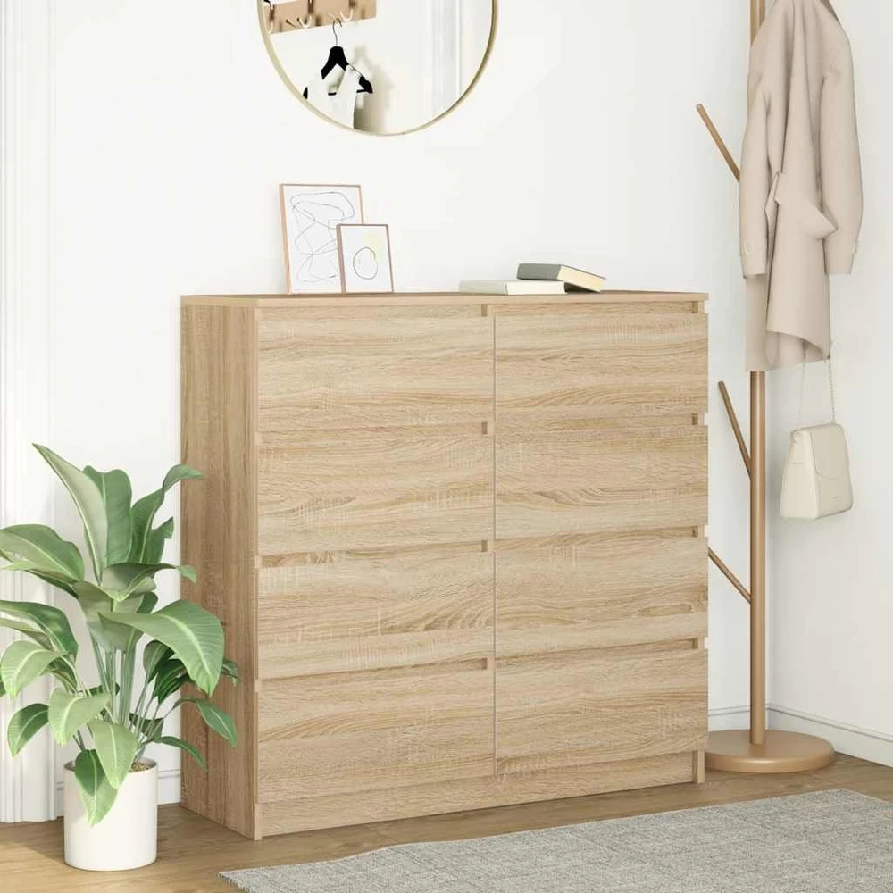 Šoninė spintelė, ąžuolo, 100x35x99 cm, apdirbta mediena
