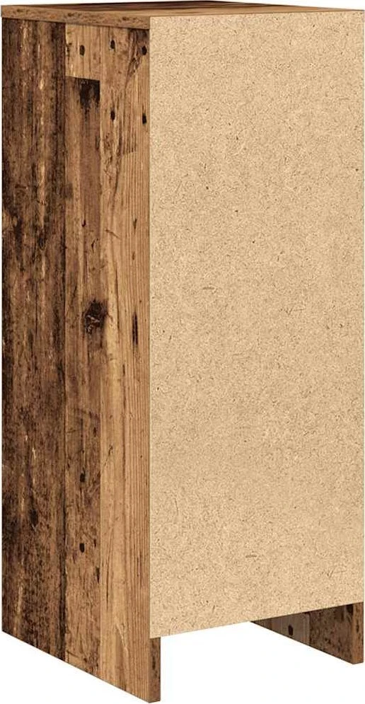 Šoninė spintelė, juodos spalvos, 29,5x34x76cm, apdirbta mediena
