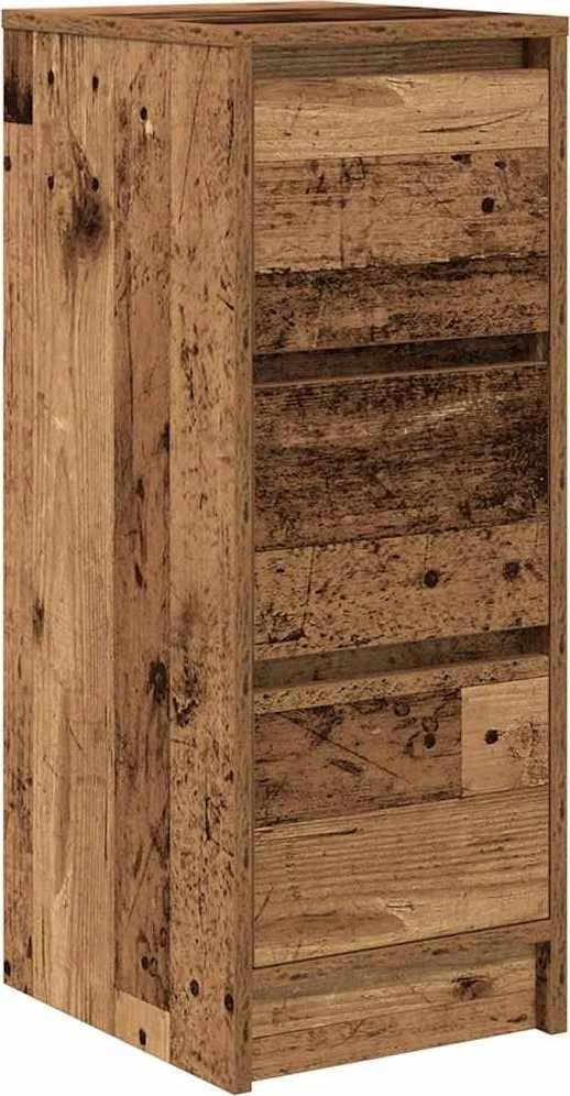 Šoninė spintelė, juodos spalvos, 29,5x34x76cm, apdirbta mediena