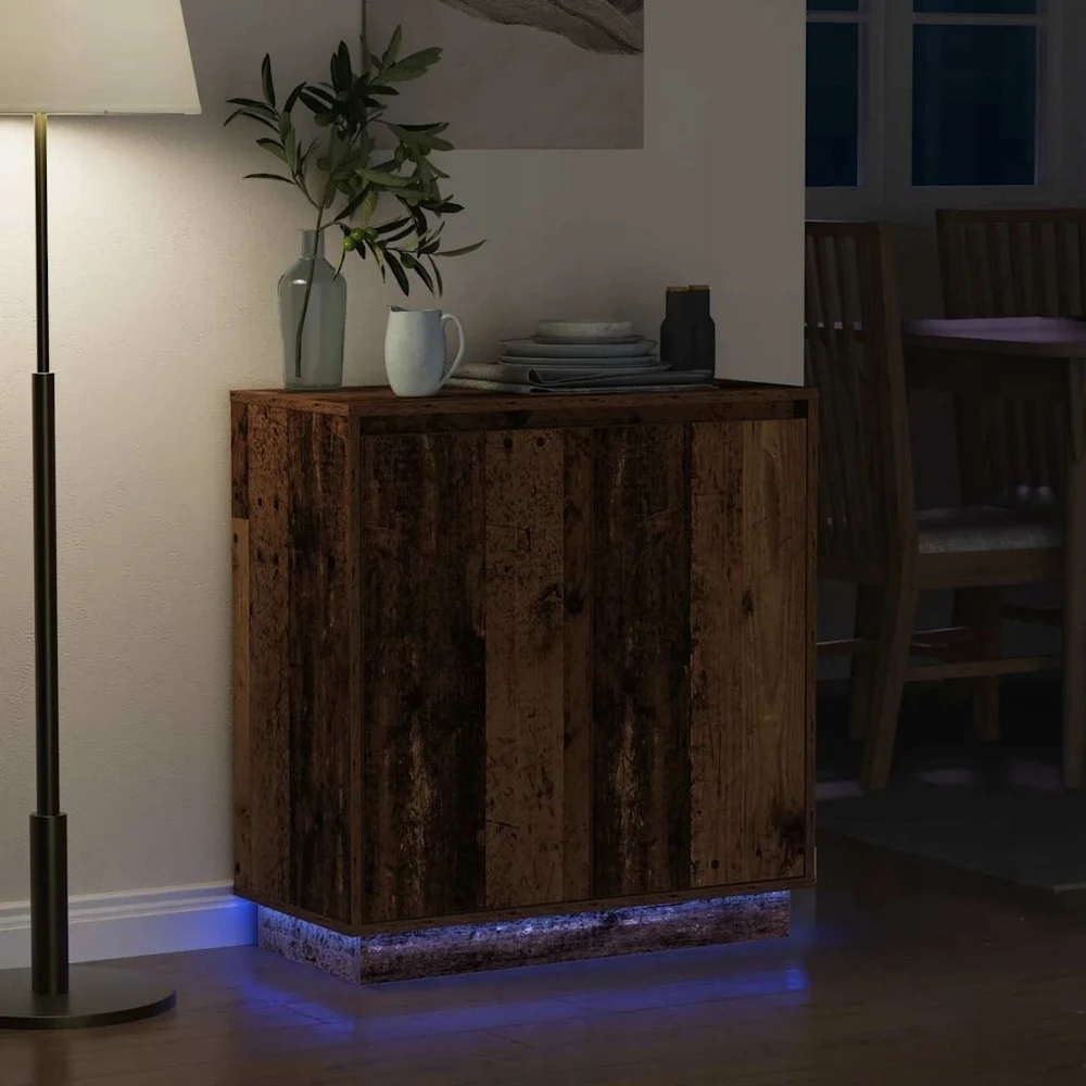 LED Bufetas Sendintos medienos 71 x 34,5 x 75 cm