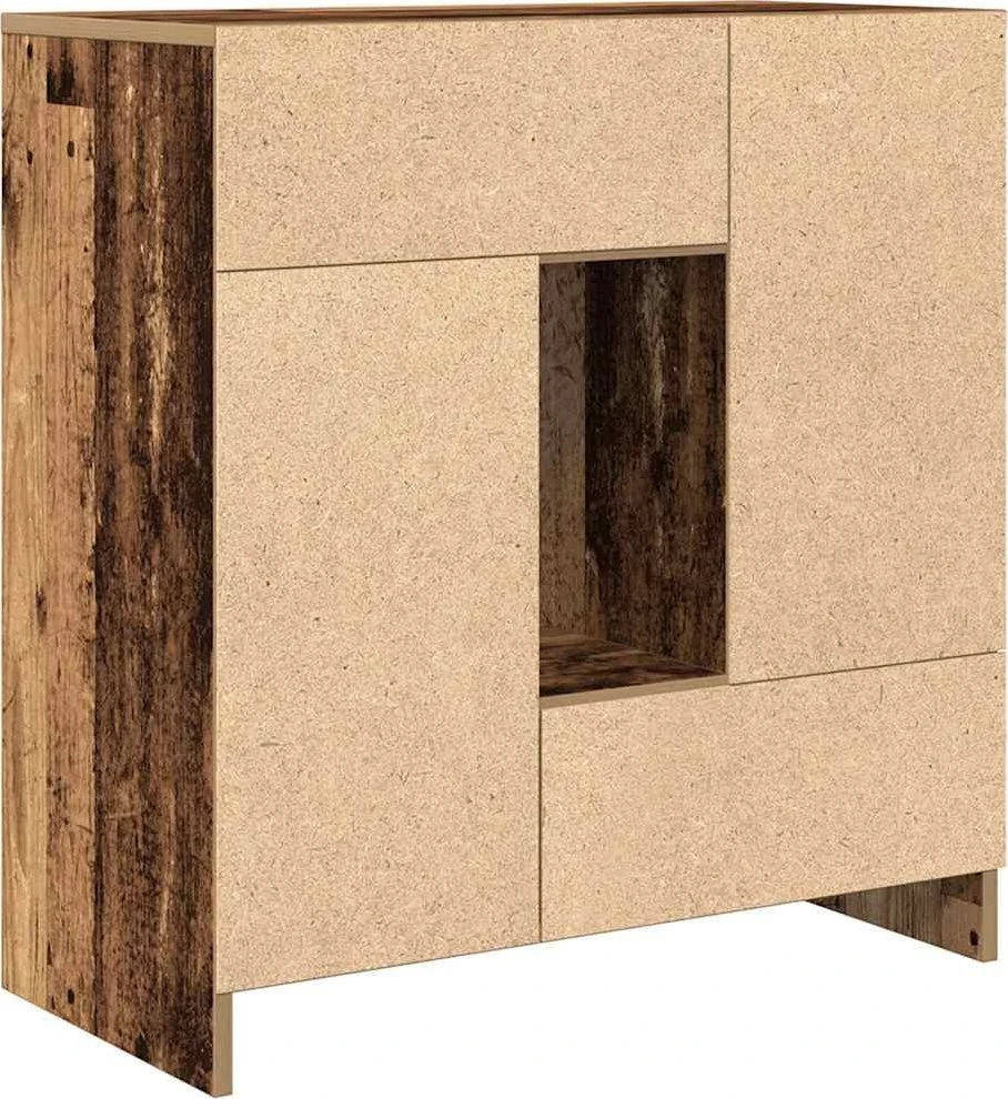 Šoninė spintelė su stalčiais ir durelėmis, 70,5x34x74,5 cm