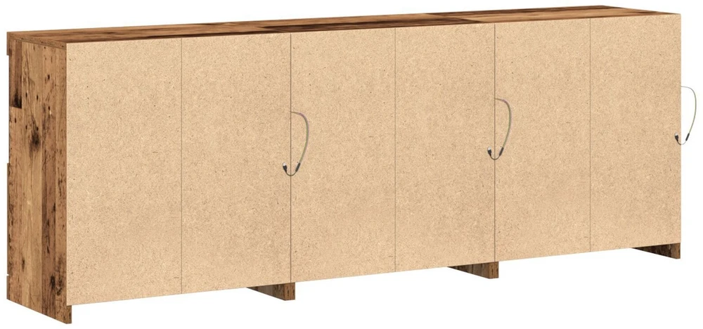 LED Bufetas Senovinis medis 181 x 37 x 67 cm Apdirbta mediena