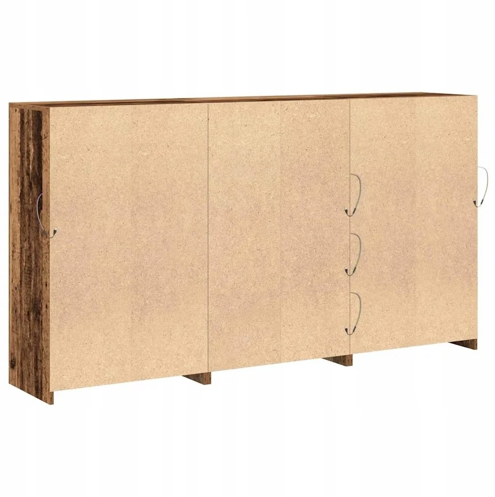 LED Bufetas Senas medis 181,5 x 37 x 100 cm Apdirbta mediena