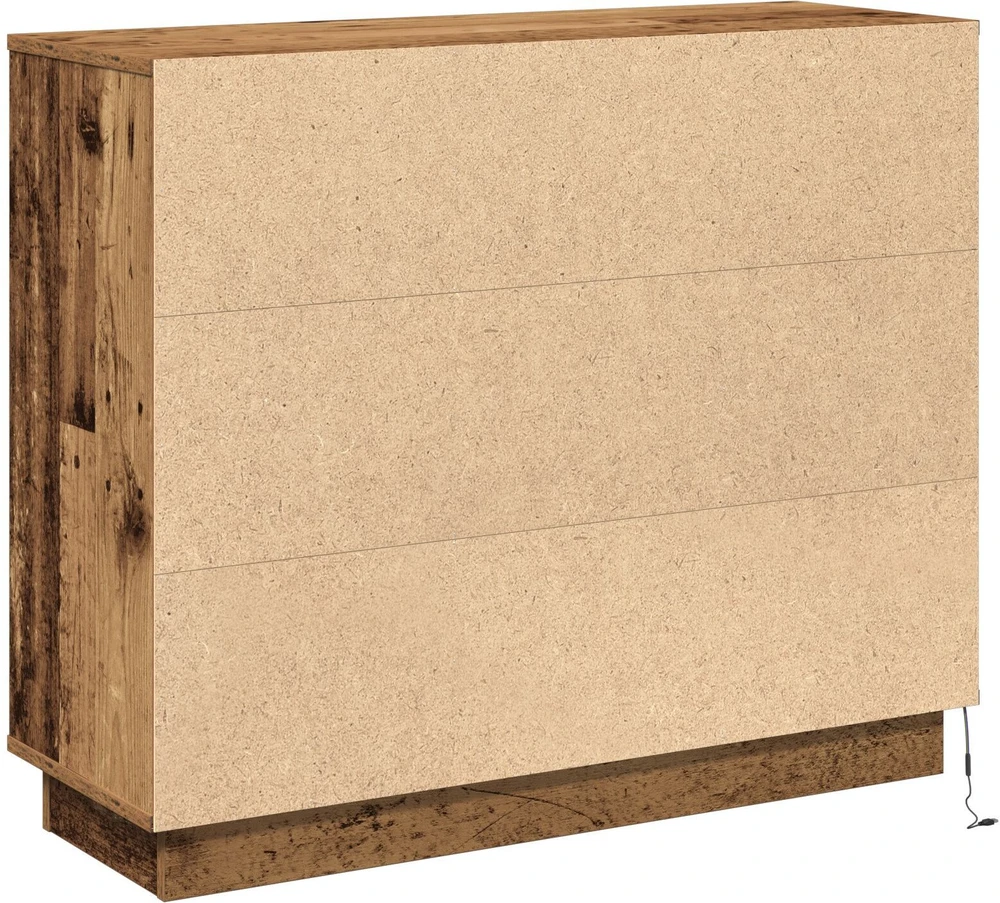 LED Bufetas Senas medis 90 x 32 x 75 cm Apdirbta mediena