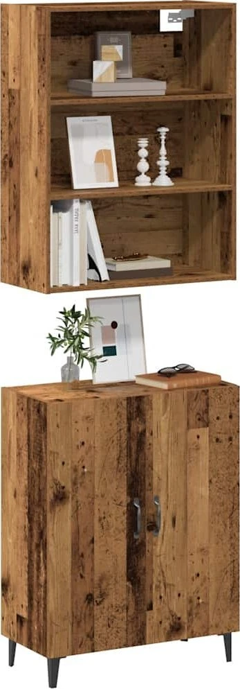 indauja su sienine spintele Old Wood Engineered Wood